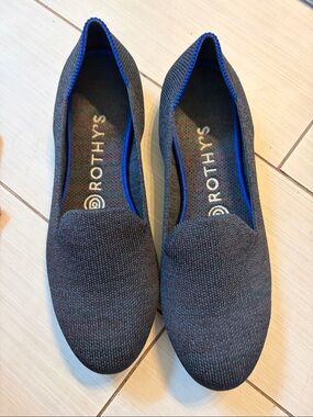 Rothys the loafers navy woman’s flat shoes slip on comfort
